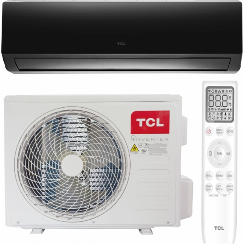 Кондиціонер інверторний  TCL TAC-12CHSD/XA82IN Black Inverter R32 WI-FI Ready